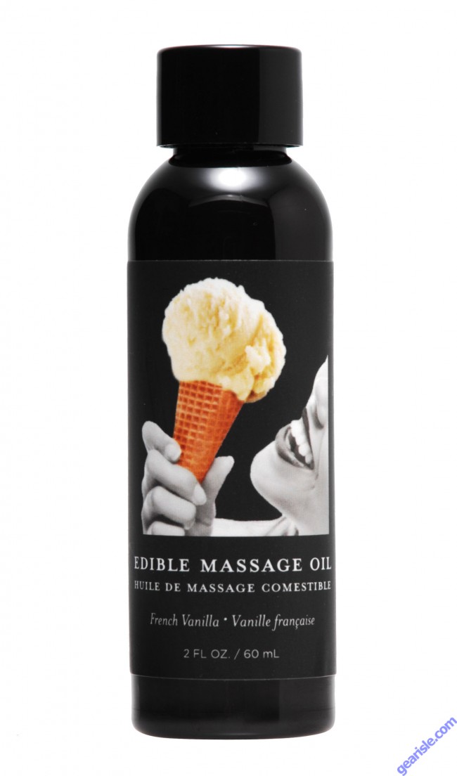 Massage Oil French Vanilla Edible 2 oz