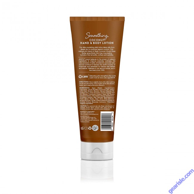 Jason Coconut Hand Body Lotion Vegan Moisturizer Silky Smooth Skin 8 Oz