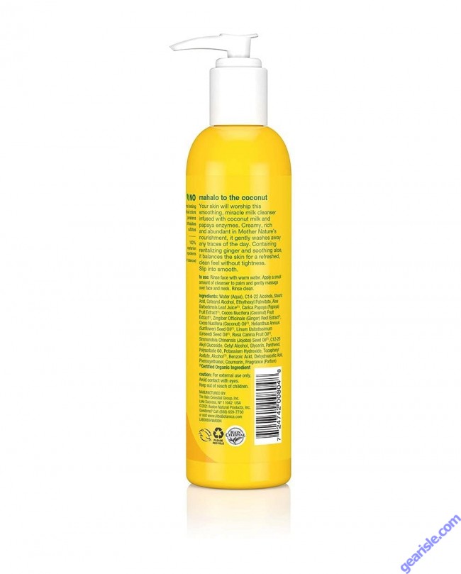 Hawaiian Facial Wash Deep Cleansing Coconut Milk 8 Oz Alba Botanica