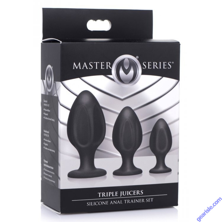 Buy Master Series Triple Juicers Silicone Star Shape Anal Plug Trainer Set