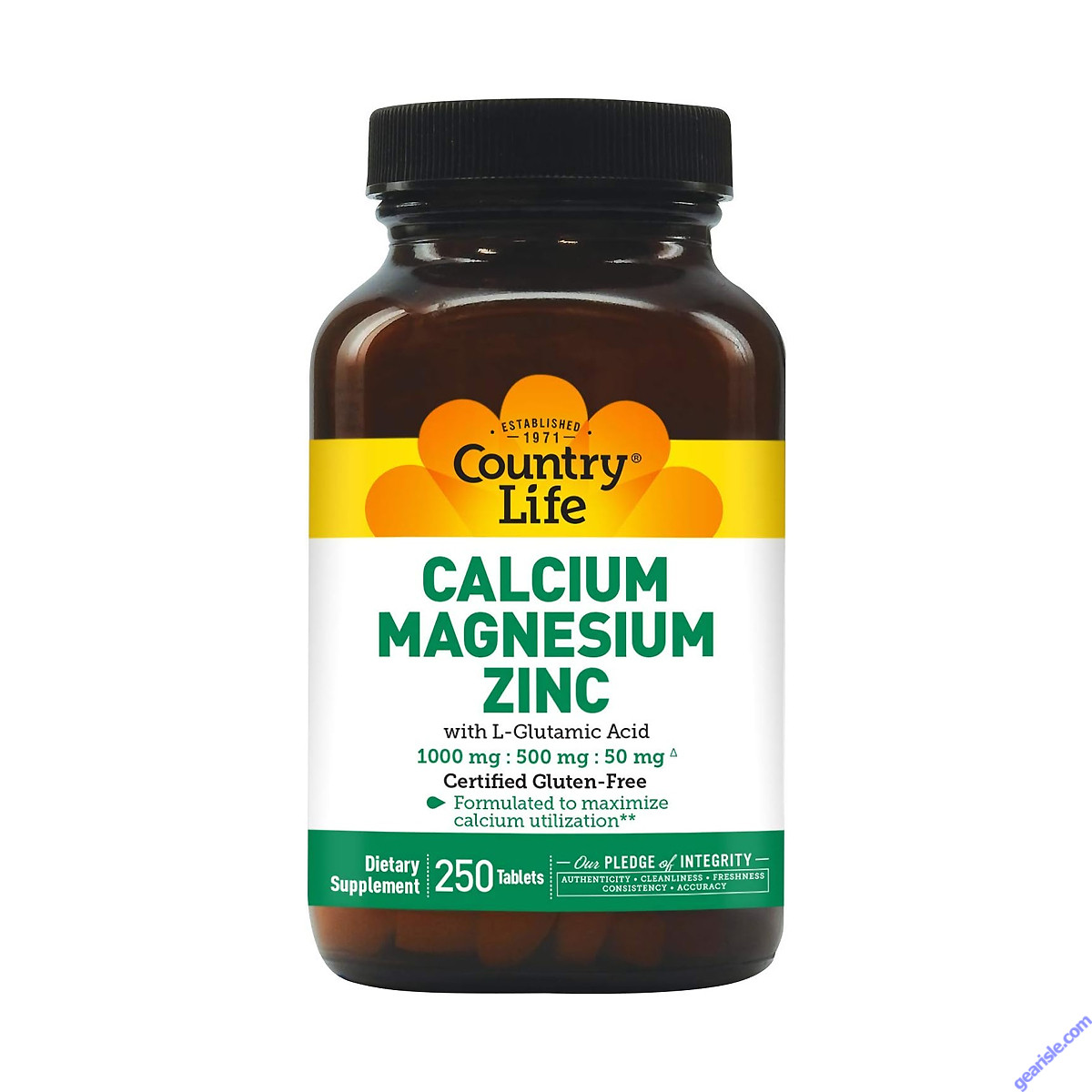 Buy Country Life Calcium Magnesium Zinc Certified Vegan & Gluten Free ...