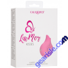 LuvMor Kisses Flickering Rechargeable Silicone Vibrator CalExotics box