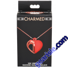 XR Charmed Vibrating Silicone Heart Necklace Silicone Waterproof box