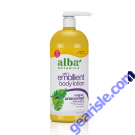Very Emollient Unscented Original Body Lotion 32 Oz Alba Botanica front