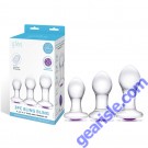 Glas 3Pc Bling Bling Handblown Glass Anal Training Kit box