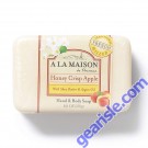 A La Maison Hand Body Soap Bar Honey Crisp Apple Moisturizing 8.8 Oz front