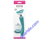 NS Inya Pump N Vibe Teal Rechargeable Dual Function Vibrator box