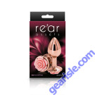 Anal Plug NS Rear Assets Rose Small Pink Chrome Plated box