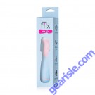 Ffix Wand Vibrator Light Blue Waterproof Battery Operated Femme Funn box