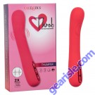 CalExotics Throb Thumper Vibrator Silicone Rechargeable Waterproof box