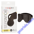 Boundless Blackout Eye Mask Vegan Leather Stretch To Fit CalExotics box