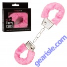 CalExotics Playful Furry Cuffs Pink Soft Faux Furr box