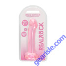 Dildo Non Realistic Pink 6.7" Crystal Pink box