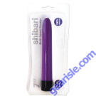 Bullet Vibrator Shibari 7" Multi Speed Purple Batteries box