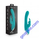 Hop Rave Rabbit Plus Aquamarine Blush Novelties Silicone Vibrator box