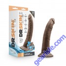 Dr. Skin Glide 7.5" Self Lubricating Realistic Dildo Chocolate Blush box