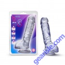 Blush B Yours Plus Hearty N' Hefty Dildo Clear Ultrasoft Realistic box