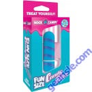 Rock Candy Fun Size Candy Stick Mini Bullet Vibrator Blue box