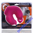Oxballs Meatlocker Chastity Silicone Pierced Look Hot Pink Ice box