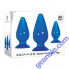 Adam & Eve Big Blue Jelly Backdoor Waterproof Butt Plug Playset box
