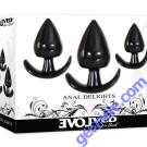 Evolved Anal Delights 3 Sizes Butt Plug Set box