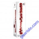 Adam & Eve's Sweetheart Swirl Textured Shaft Glass Dildo box