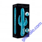 Adam & Eve's Thrusting Triple Joy Silicone Rabbit Vibrator Waterproof box