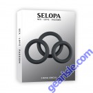 Selopa 3 Ring Circus Cockring Non Vibrating Waterproof Submersible