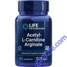 Life Extension Acetyl L Carnitine Arginate 90 Caps Brain Health front