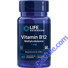 Life Extension Vitamin B12 Methylcobalamin 1mg bottle