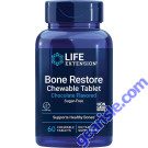 Life Extension Bone Restore Chewable 60 Tablets front