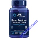 Life Extension Bone Restore Chewable 60 Tablets front