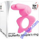Silicone Butterfly Couple's Penis Ring Adam and Eve