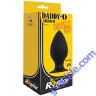 Rooster Daddy-O Medium Silicone Butt Plug Black