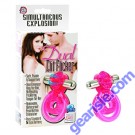 Dual Clit Flicker Pink Ring Cal Exotics