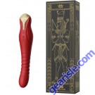 Zalo King Wine Red Rechargeable Silicone Thruster Vibrator box