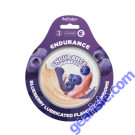 Endurance Flavored Condoms Blueberry 3Pk