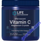 Life Extension Effervescent Vitamin C Magnesium Crystals 180gr front