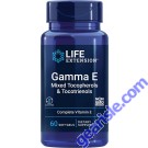 Life Extension 60 Softgels Gamma E Mixed Tocopherols Tocotrienols front