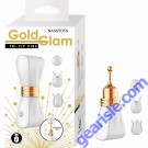 Gold Glam Tri-Tip Vibe White – Elegant 3-Point Stimulator for Intense Pleasure box display