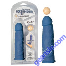 The Great Extender 1st Silicone Vibrating Sleeve 6.5 Blue