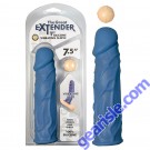 The Great Extender 1st Silicone Vibrating Sleeve 7.5 Blue