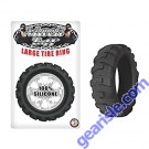 Silicone Large Tire Cock Ring Black Mack Tuff