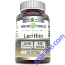 Lecithin Dietary Supplement 1200mg 240 Softgels Amazing Formulas