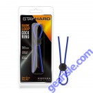 Stay Hard Silicone Loop Cock Ring Blue
