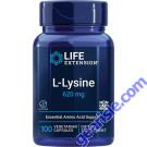 Life Extension L Lysine 620mg Nitrogen Balance front