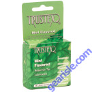Trustex Mint Flavored 3 Lubricated Latex Condoms 