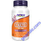 NOW Foods 7-KETO 25mg 90 Veg Capsules