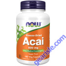 NOW Foods Acai 500mg 100 Veg Capsules