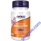 NOW Foods Astaxanthin Extra Strength 10mg 30 Softgels
